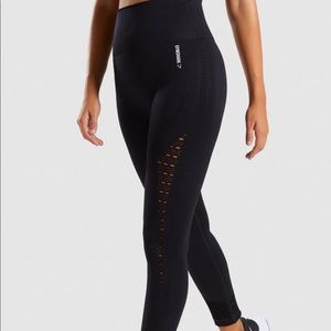 Black GymShark Energy Seamless Leggings